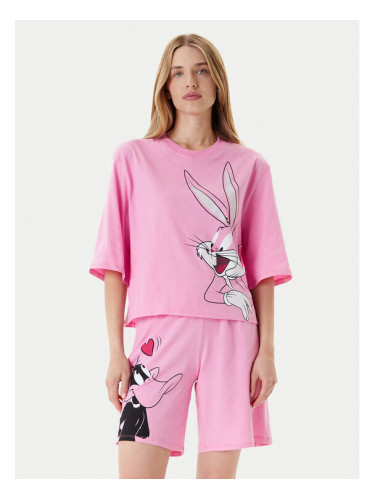 United Colors Of Benetton Пижама 30963P03W Розов Regular Fit