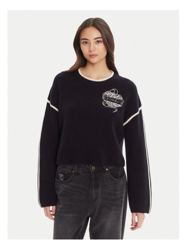 PINKO Пуловер Alicudi 105397 A2PK Тъмносин Regular Fit