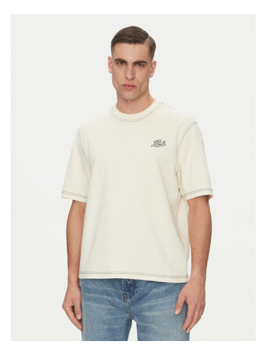 AMI Paris Тишърт HTS029.JE0118 Бежов Regular Fit