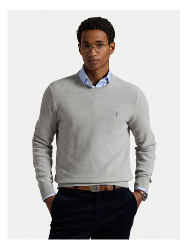 Polo Ralph Lauren Пуловер 710918163002 Сив Regular Fit