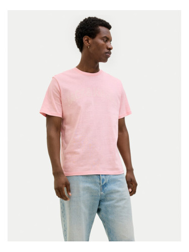 Jack & Jones Тишърт Almeria 12276962 Розов Regular Fit