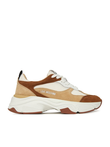 LOVE MOSCHINO Сникърси JA15246G0NIQF10B Бежов