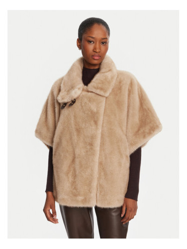 PINKO Кожено палто Comodino 103837 A2PI Бежов Regular Fit