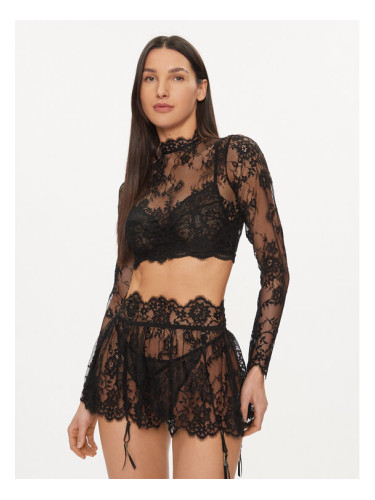 Hunkemöller Блуза Mya 205075 Черен Slim Fit