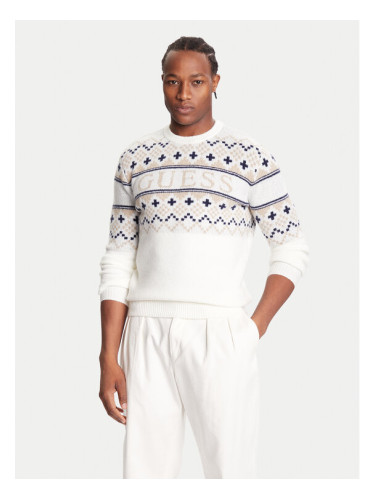 Guess Пуловер M5BR61 Z4142 Екрю Regular Fit