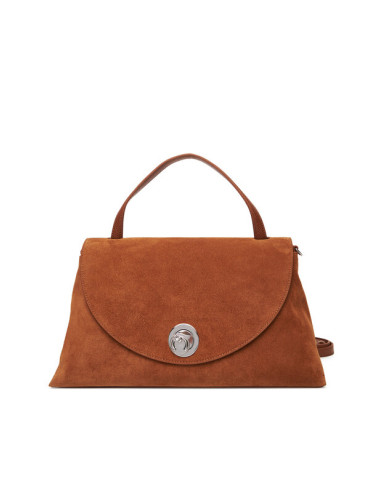 Coccinelle Дамска чанта Toc Coccinellenikla Suede Bim E1 TOC 18 01 01 Кафяв