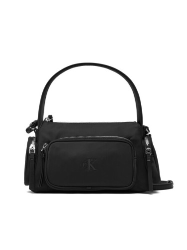 Calvin Klein Дамска чанта Pocket Nylon Bag W/ Strap LV04F3132G Черен