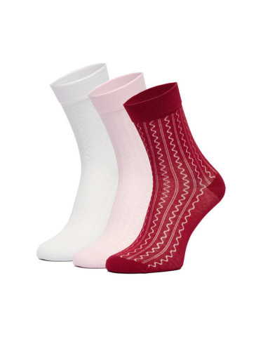 Nine West Дълги чорапи CEO_BR_NW_25076_W_AW25 (3 PACK) Цветен