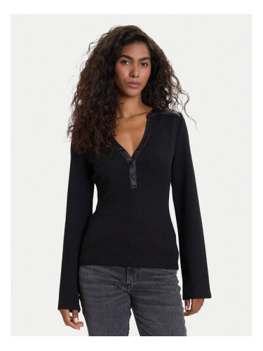 Guess Пуловер W5BP15 K1162 Черен Regular Fit