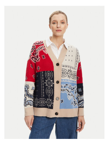 Weekend Max Mara Кардиган Baobab 2525346051 Цветен Relaxed Fit