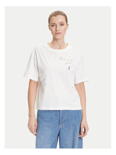 Weekend Max Mara Тишърт Acline 2525976051 Бял Regular Fit