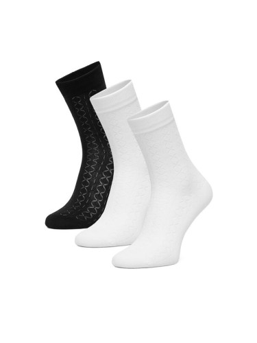 Nine West Дълги чорапи CEO_BR_NW_25077_W_AW25 (3 PACK) Бял