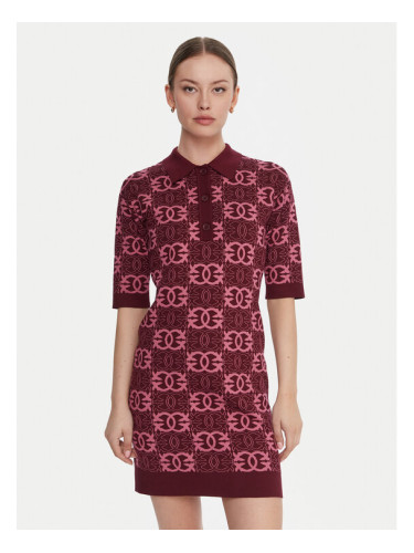 PINKO Плетена рокля Nothing 106039 A2YD Бордо Regular Fit
