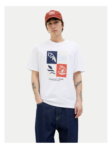Jack & Jones Тишърт Canggu 12277220 Бял Regular Fit