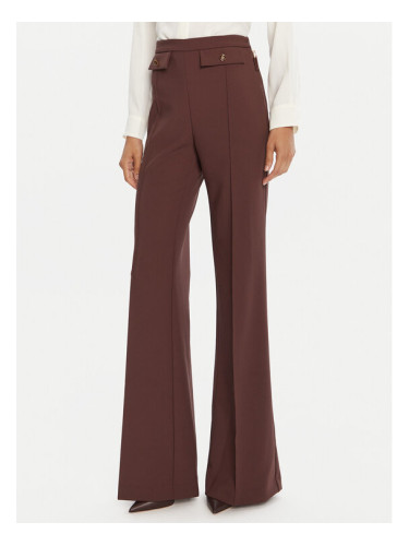 Elisabetta Franchi Текстилни панталони PA-121-56E2-V380 Кафяв Regular Fit