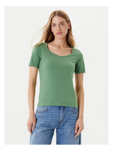 United Colors Of Benetton Тишърт 3FJHD401P Зелен Slim Fit