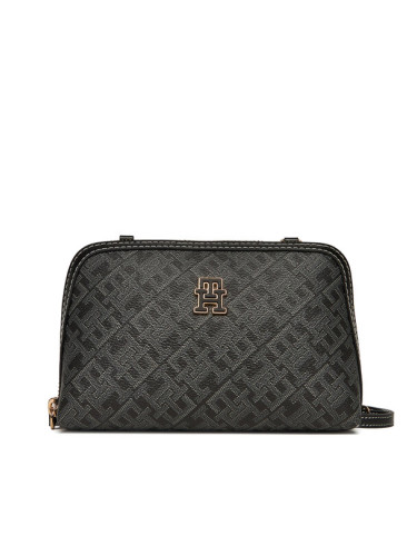 Tommy Hilfiger Дамска чанта Th Monoplay Le Mini Crossover AW0AW17712 Черен