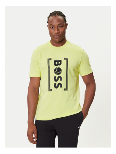 BOSS Тишърт Iconic TL 50543905 Зелен Relaxed Fit