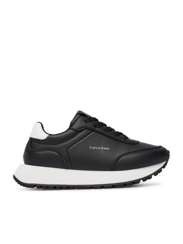 Calvin Klein Сникърси Low Cut Lace-Up Sneaker V3A9-83110-1355 S Черен