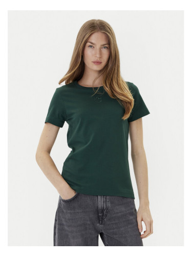 PINKO Тишърт Bussolotto 100355 A2RD Зелен Regular Fit