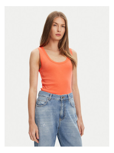 United Colors Of Benetton топ 3GA2DH010 Оранжев Slim Fit