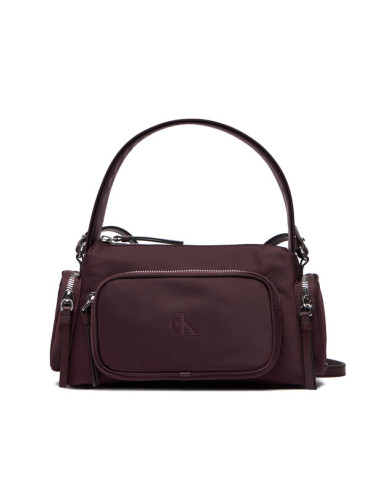 Calvin Klein Дамска чанта Pocket Nylon Bag W/ Strap LV04F3132G Бордо