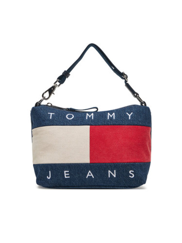 Tommy Jeans Дамска чанта Tjw Archive Denim Shoulder Bag AW0AW18213 Син