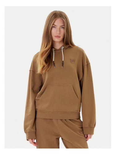 PINKO Суитшърт Melato 105507 A2RB Кафяв Regular Fit
