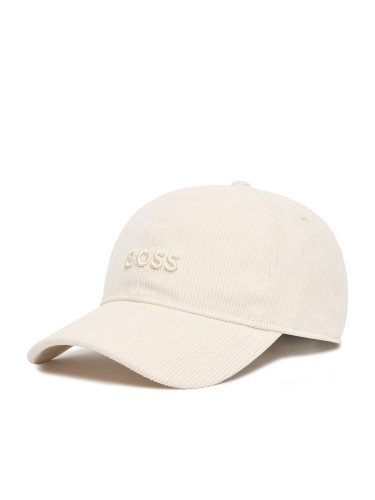 Шапка с козирка BOSS 50544383 Бял