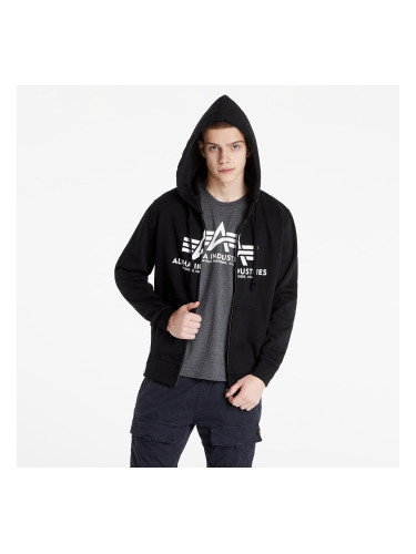 Суитшърт Alpha Industries Basic Zip Hoodie Black M