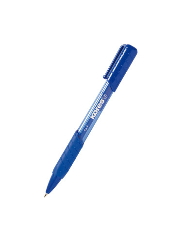 Химикалка Kores K6 0.7 мм синя