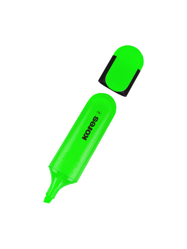 Текст маркер Kores зелен