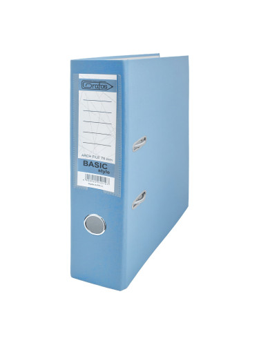 Класьор GRAFOS BASIC PP A4 8см св. син