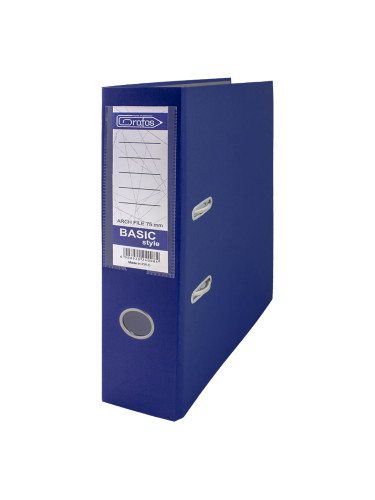 Класьор GRAFOS BASIC PP A4 8см т. син