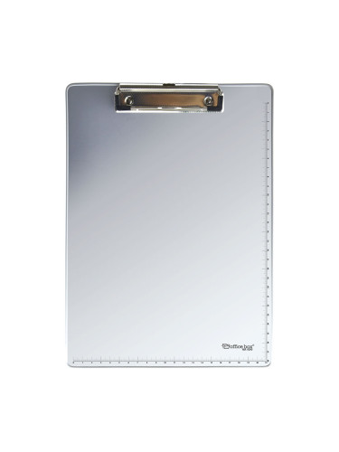 Клипборд без капак OfBox алуминий +линия