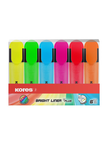 Текст маркер Kores 6 цвята