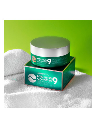 Успокояващи хидрогел пачове с пептиди MEDI-PEEL Hyaluron Cica Peptide-9 Ampoule Eye Patch