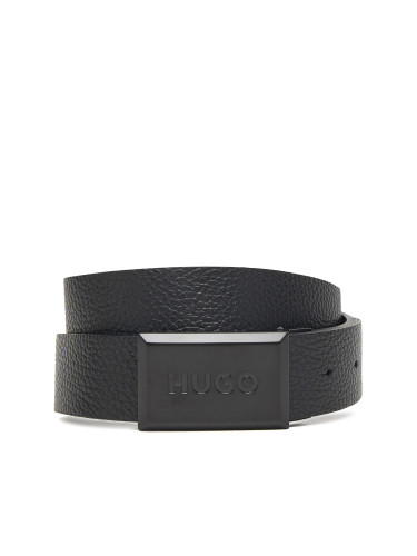 Мъжки колан HUGO 50555040 Черен