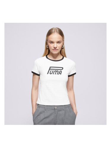 Puma Тениска Future.puma.archive Graphic Slim Tee дамски Дрехи Тениски 632122 02 Бял