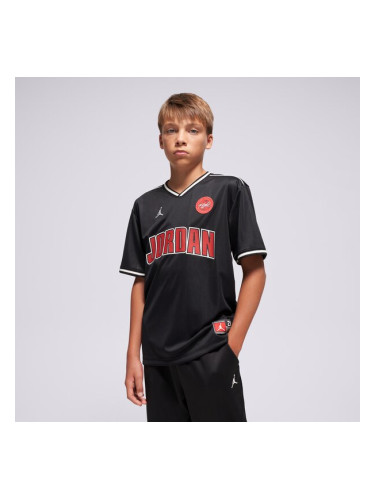 Jordan Тениска Jdb Mj Sport Jersey Boy детски Дрехи Тениски 95F217-023 Черен