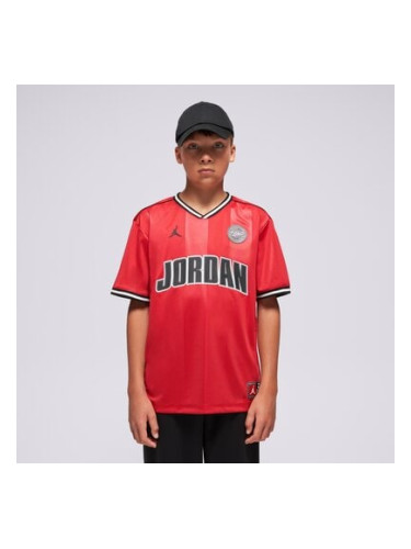 Jordan Тениска Jdb Mj Sport Jersey Boy детски Дрехи Тениски 95F217-R78 Червен