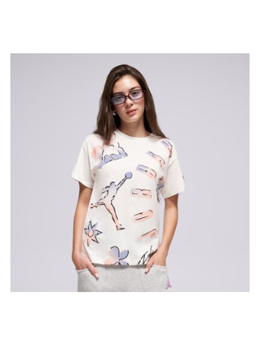 Jordan Тениска Jdg 23 Throwback Ss Tee Girl детски Дрехи Тениски 45F263-782 Кремав