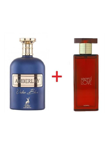 Промоция Парфюм Maison Alhambra Amberley Ombre Blue и Ajmal Sacred Love