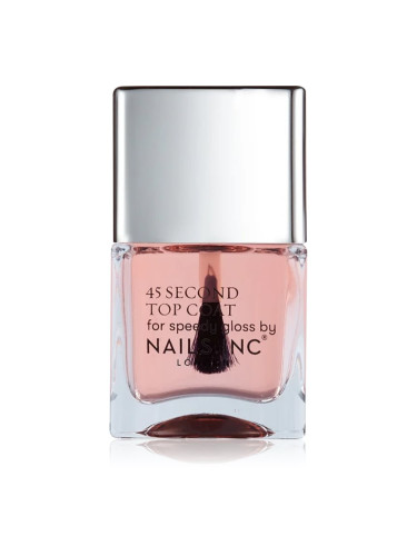 Nails Inc. 45 Second With Retinol горен лак за нокти 14 мл.