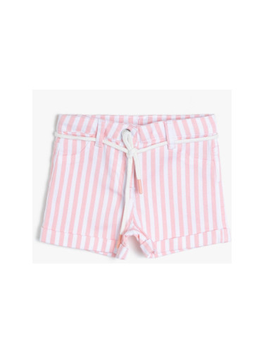 Koton Mini Shorts Striped Belt
