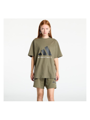 Тениска adidas Basketball T-Shirt UNISEX Olive Strata L