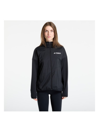 Яке adidas Terrex Xperior Climawarm+ Wind Light Fleece Hooded Jacket Black/ Carbon/ Semi Impact Orange M