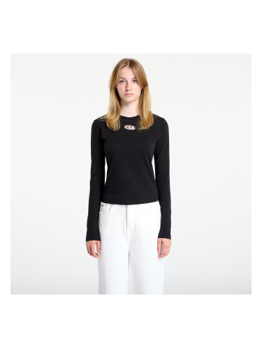 Тениска Diesel T-Uncutie-Long-Ls-Od T-Shirt Black XS