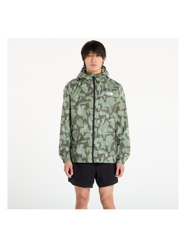 Яке The North Face M Mountain Athletics Wind Jacket New Taupe Green Painted Mountains Print L