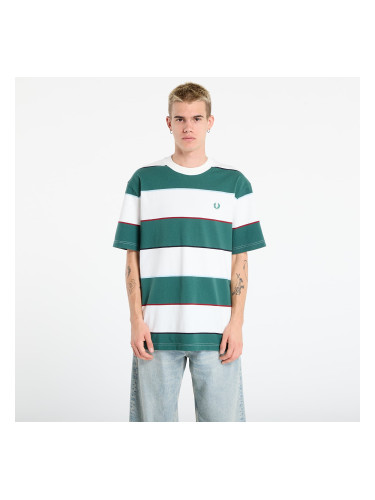 Тениска FRED PERRY Striped Relaxed T-Shirt Snow White L